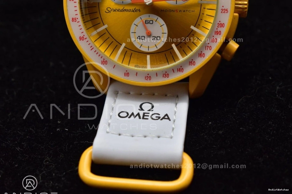 the Nylon on 1185 Quartz Omega Mission x to Swatch Bioceramic Moonwatch Attractive Sun Strap 0902